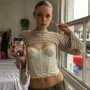 Top Sobreposição Allie